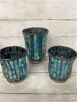 Decorative blue vases
