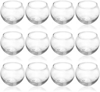 Round Clear Mercury Glass Votive Candle