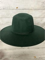 Dark green felt hat