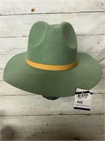 Sage green felt hat