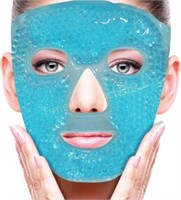 Blue Eye Mask Ice Pack with Foam Earplugs