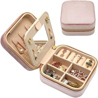 Velvet Jewelry Box- Travel Case  GREEN