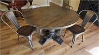 48" ROUND TABLE & CHAIRS - NO SHIPPING