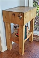 Small BUTCHER BLOCK Stand - NO SHIPPING