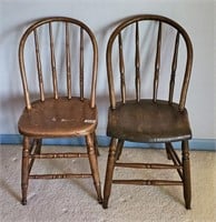 ANTIQUE CHAIRS, WINDSOR BOW BACK  - NO SHIPPING