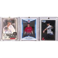 (3) Red Sox Rookie Auto Cards