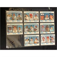(8) 1973 Topps Baseball Rookies With Evans