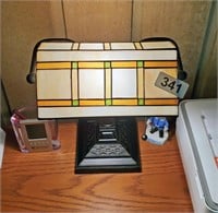 OFFICE DESK LAMP, STAIN GLASS - NO SHIPPING