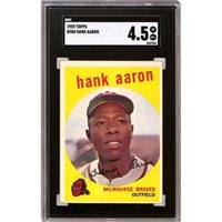 1959 Topps Hank Aaron Sgc 4.5