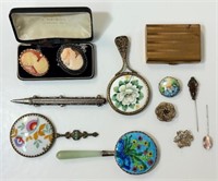 GREAT LOT OF ANTIQUE & VINTAGE JEWELRY & SMALLS