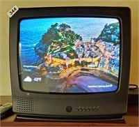 GE TV, BLACK TELEVISION SET, REMOTE - NO SHIPPING