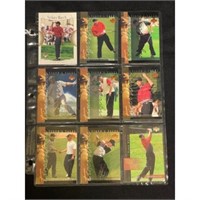 (9) 2001 Ud Tiger Woods Victory With 8 Rookies