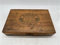 Vintage Bodad Cigar Box filled w/Costume Jewelry