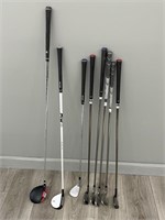 Assorted Golf Clubs and Irons