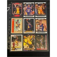(9) Different High Grade Kobe Bryant Cards