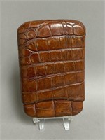 Vintage Crocodile Skin Cigar Case
