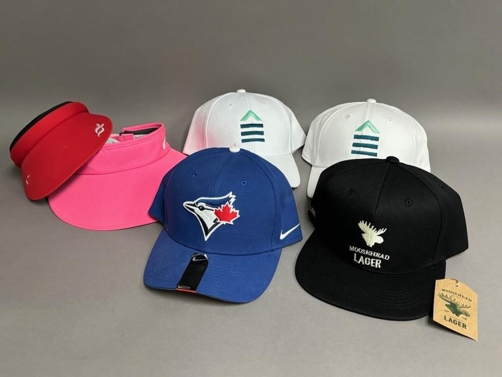 Collection of Sports Caps and Golf Visors