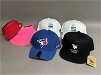 Collection of Sports Caps and Golf Visors