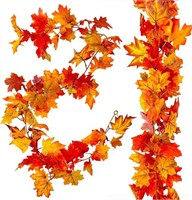 HBlife 2 Pcs Artificial Autumn Fall Maple Leaves