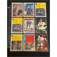 (9) Vintage Wayne Gretzky Cards