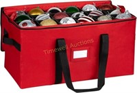 Ornament Storage  Fits 54-4 Ornaments  Red