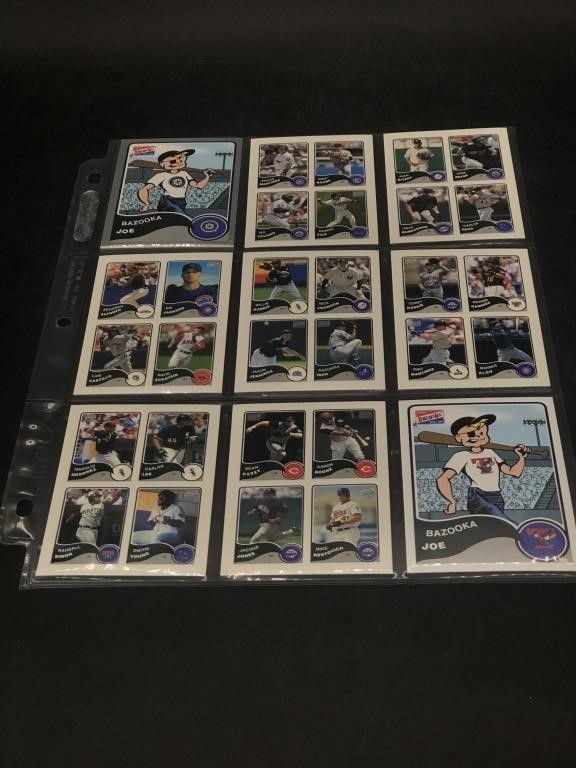 Lot of Bazooka MLB Sticker Cards