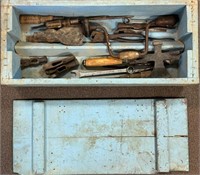 NEAT CNR TOOL BOX WITH TOOLS AS FOUND