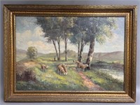 Original Oil on Canvas, Signed E. Boehlfe