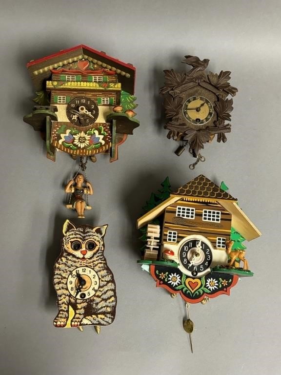 Collection of Miniature Cuckoo Clocks