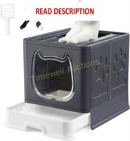 Gefryco Litter Box  Top Entry  Black