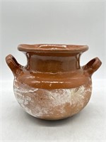 Vintage Hand Thrown Mexican Clay Pot