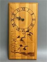 Canada Geese Roy Young Wooden Clock