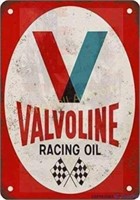 Valvoline Racing Oil Retro Sign  8x12 INCH