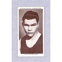 1928 Churchman Max Schmeling Boxing Card