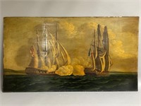 Nautical Painting Unframed Unsigned