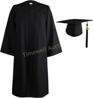 OSBO GradSeason Matte Graduation Gown Set BLACK 39