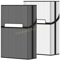 Roygra Cigarette Case  2pk  Gray+Silver  85mm