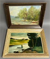 Pair of Cottage Paintings