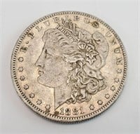 1881-O MORGAN SILVER DOLLAR 1 OUNCE COIN