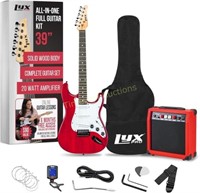 LyxPro 39 Electric Guitar Kit  20w Amp - Red