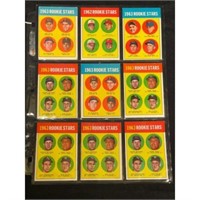 (9) 1963 Topps Baseball Rookie Cards