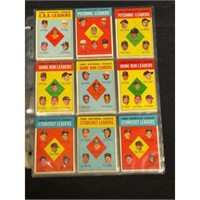 (42) 1963 Topps Baseball Leader Cards