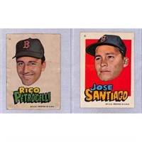 (2) 1960's Red Sox Stickers