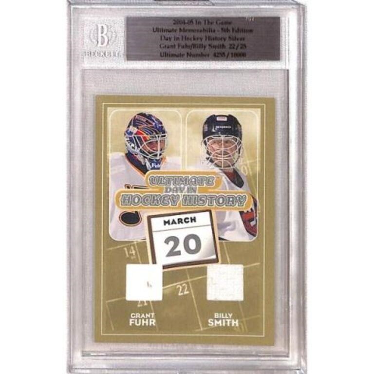 2004 Game Used Grant Fuhr/billy Smith Card