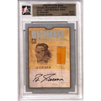 2005 Game Used And Signed Ed Giacomin Card