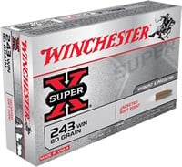 Winchester Ammo X2431 Super X  243 Win 80 gr 3350