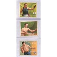 (3) 1910 T218 Boxing Cards