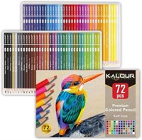 KALOUR 72ct Colored Pencils  Soft Core