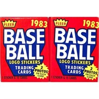 (2)1983 Fleer Baseball Sealed Packs