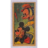 1950's Menko Japanese Mickey Mouse Hi Grade